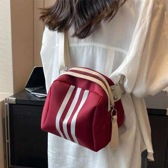 Casual nylon bag for women 2025 new niche design shell bag lightweight and versatile large capacity crossbody bag