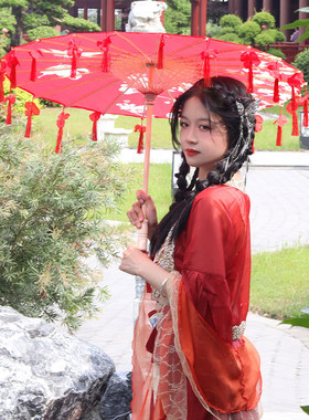 油纸伞花瓣伞cos汉服道具演出走秀演出旗袍新中式中国风装饰伞
