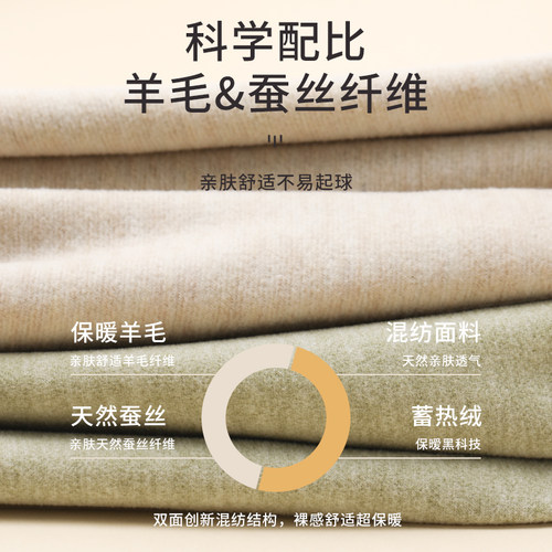 2026紧身双面德绒发热秋裤女内穿秋冬保暖无痕紧身打底护膝衬线裤 - 图2