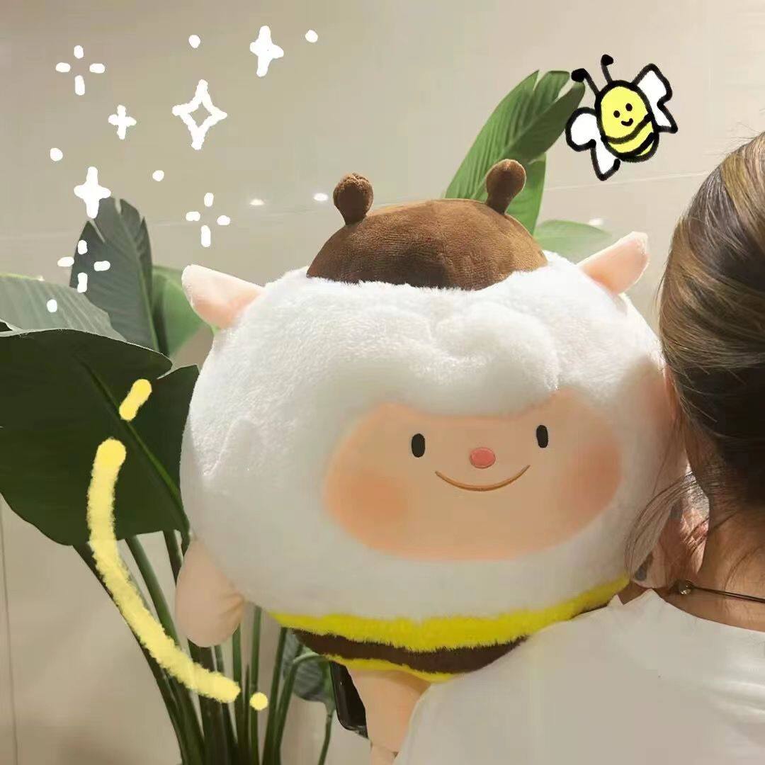 蛋仔派对玩偶蛋仔派对玩偶蜜蜂羊dongdong羊咚咚公仔毛绒玩具抱枕儿童生日礼物