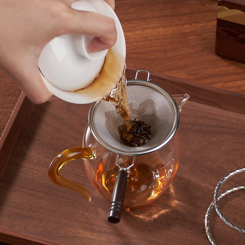 茶皇子高档公道杯玻璃分茶器高硼硅耐热茶海茶漏一体泡茶专用茶具 - 图3