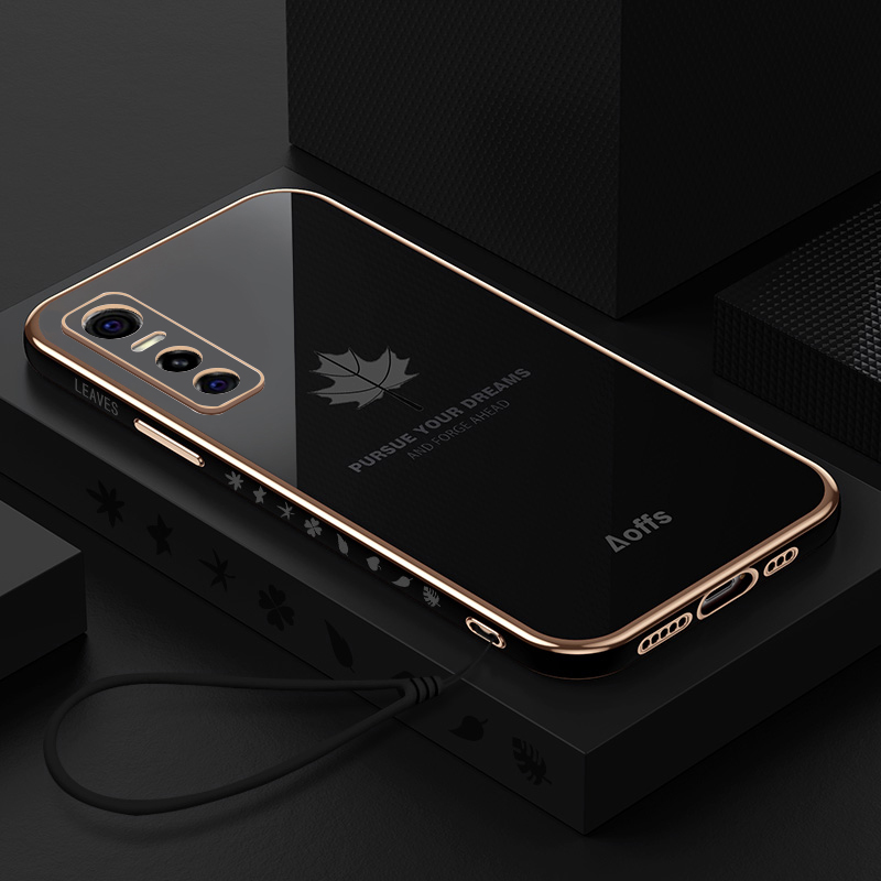 Suitable for vivoS7e silicone mobile phone case with tempered film