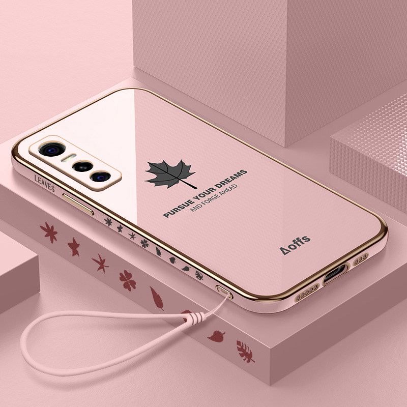 Suitable for vivoS7e silicone mobile phone case with tempered film