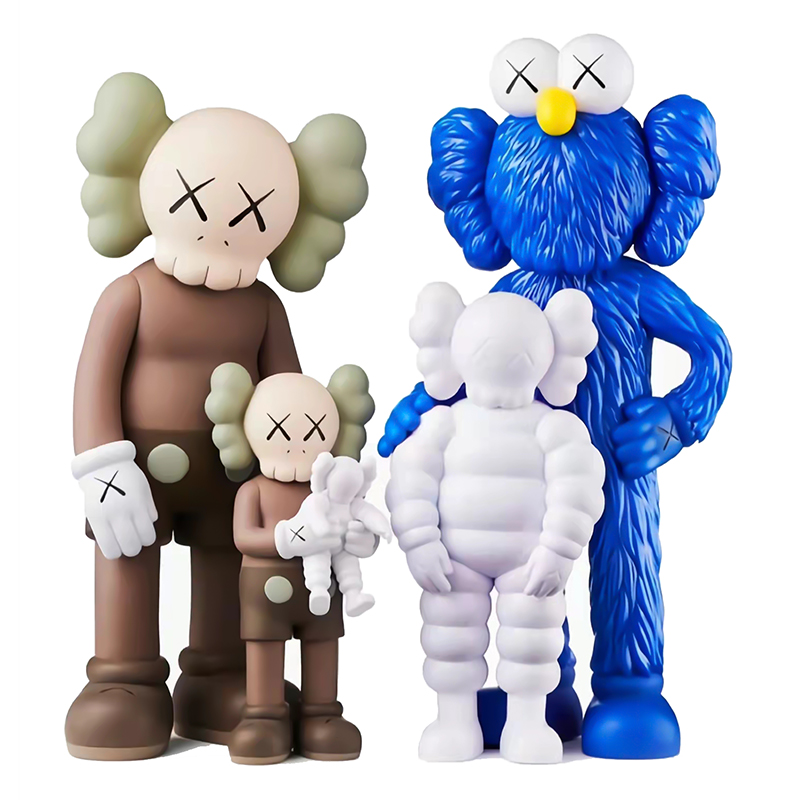 mand Kaws Family公仔摆件潮玩kwas全家福手办居家艺术装饰现货-图3