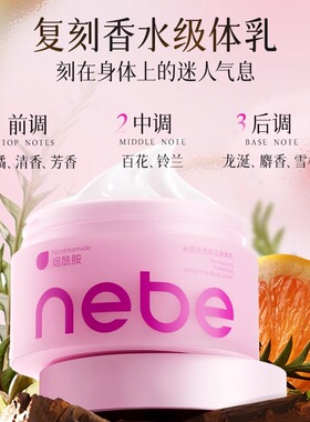 Nebe美白身体乳烟酰胺补水