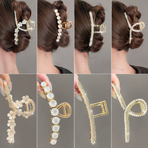 Advanced Sense Grip Clip Large Hairpin Clip Rear Brain Spoon Shark Clip Temperament Snap 2023 New Hair Clip Headwear