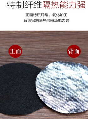 黑色香炉特厚隔火阻燃垫