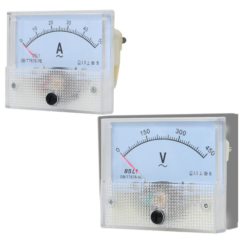 85L1交流电压表直通10a 30a毫安表100ma电流表150/5A机械安培表头 - 图2