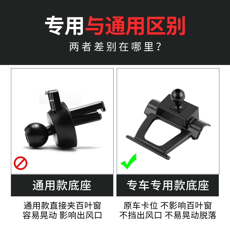 适用思皓X8/X7/A5/E50A/QX/E10X专用支架汽车载底座配件卡扣 - 图1