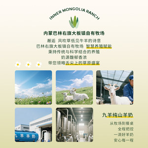 【新鲜日期】九羊纯羊奶A2β酪蛋白山羊奶成人儿童羊奶200ml*9盒