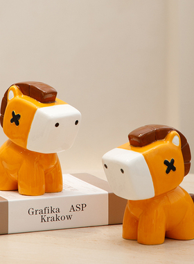 马年创意小马摆件电视柜装饰品新年客厅家居摆设样板房儿童房软装