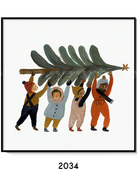 儿童房北欧是可爱插画卡通儿童房