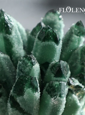 天然水晶簇原石金色拱桥装饰摆件