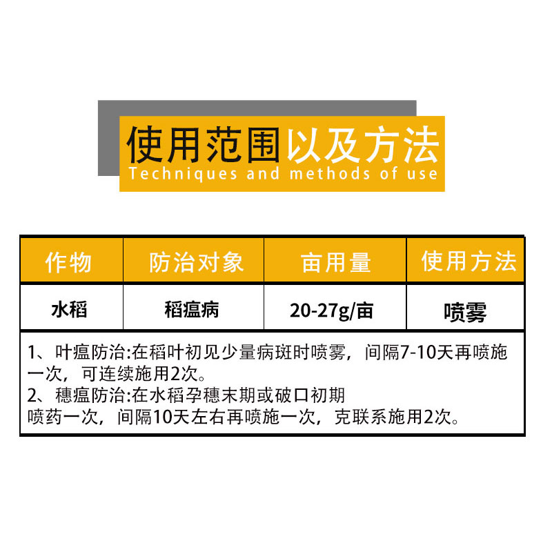 丰登 75%三环唑水稻田防治稻瘟病叶瘟穗颈瘟节瘟谷粒瘟农药杀菌剂 - 图2