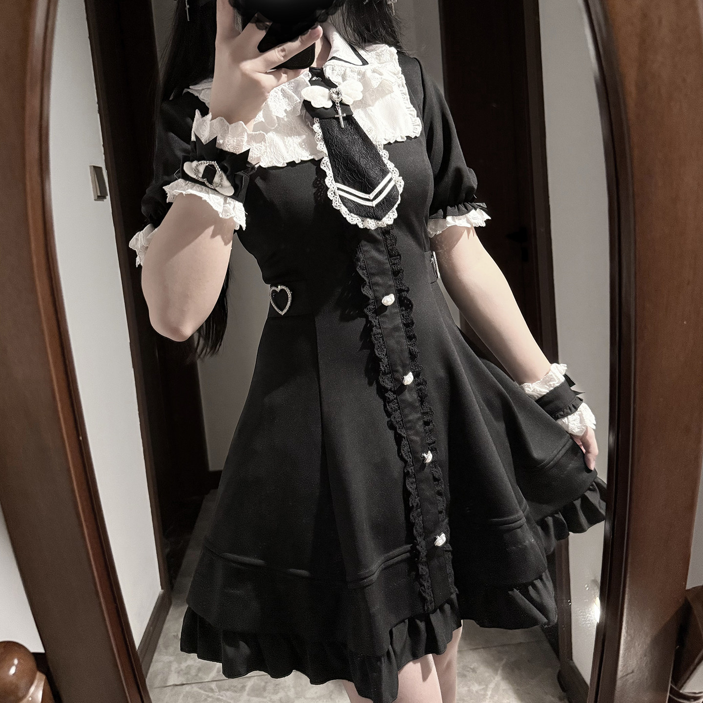 氛围元气天使信条日系量产型蕾丝拼接短袖连衣裙,淘宝优惠券,粉丝福利购,淘宝优惠卷