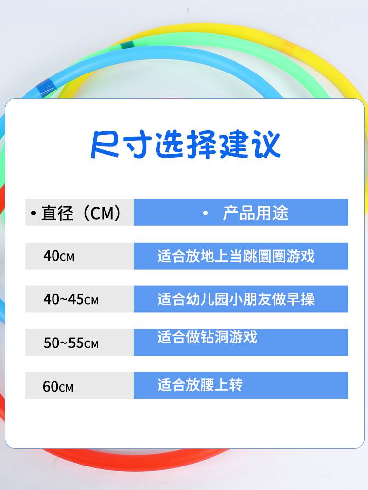 儿童呼啦圈幼儿园专用早操户外运动体育课舞蹈圈体操圈统感训练器 - 图3