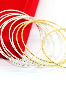 沙金叮当手镯女多层细款简约女闺