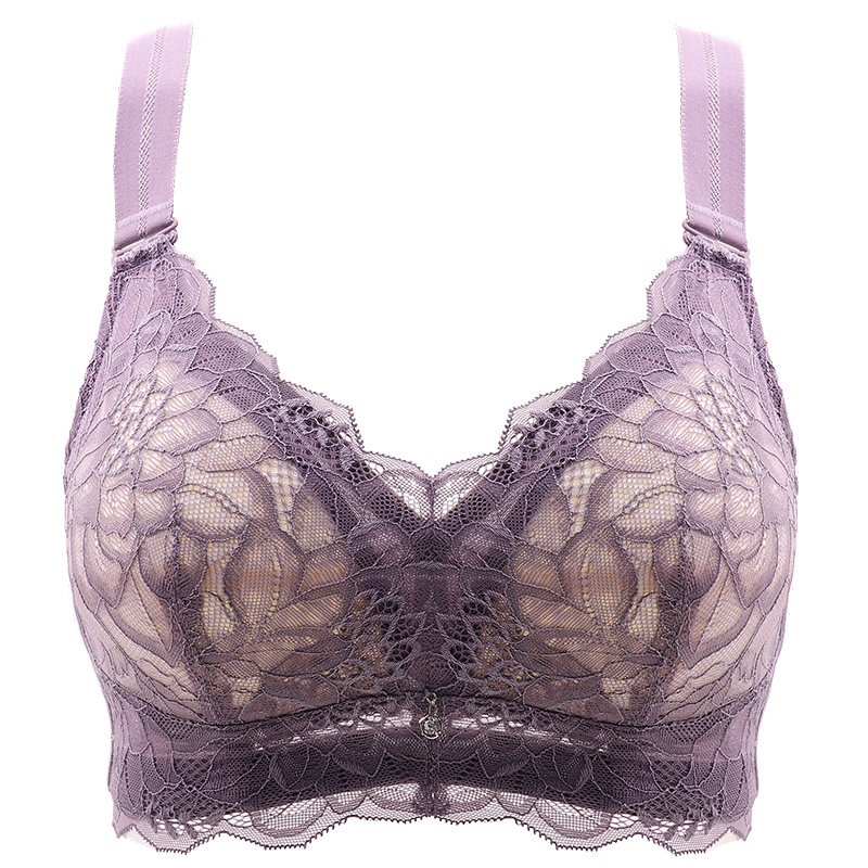 大胸显小文胸罩薄款聚拢防下垂内衣 嘀嗒秀文胸