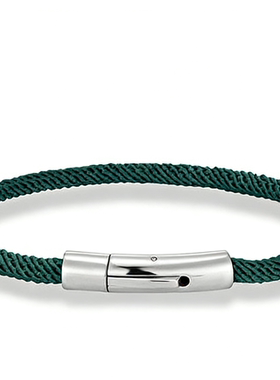 潮牌马蹄扣米兰线手链男女轻奢高级感钛钢防水不掉色百搭情侣手绳