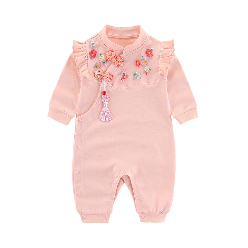 婴儿满月衣服秋季新生儿连体哈衣春夏装一周岁礼服女宝宝百天宴服,淘宝优惠券,粉丝福利购,淘宝优惠卷