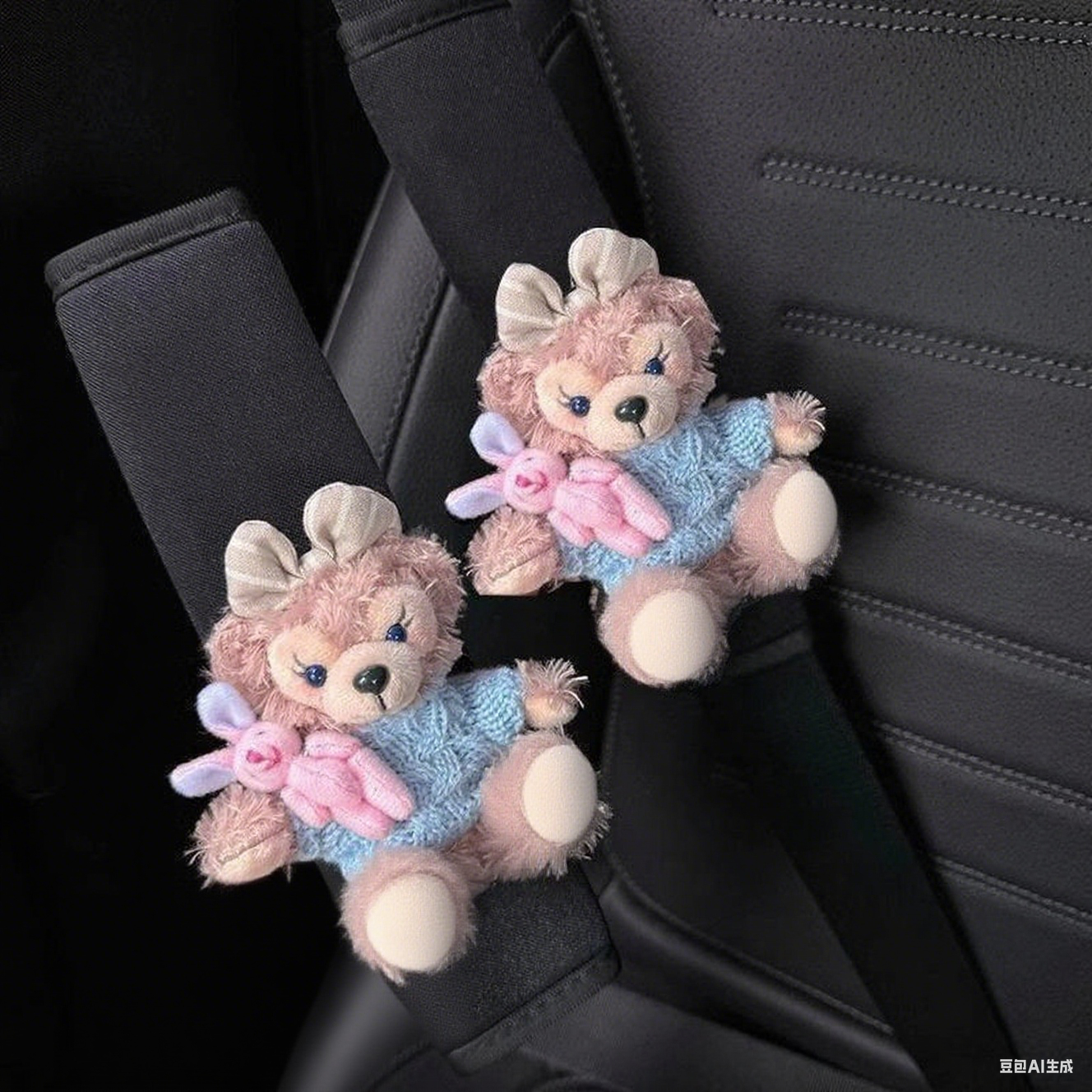 小熊汽车安全带护肩套高级感四季通用车内保险带装饰可爱公仔,淘宝优惠券,粉丝福利购,淘宝优惠卷