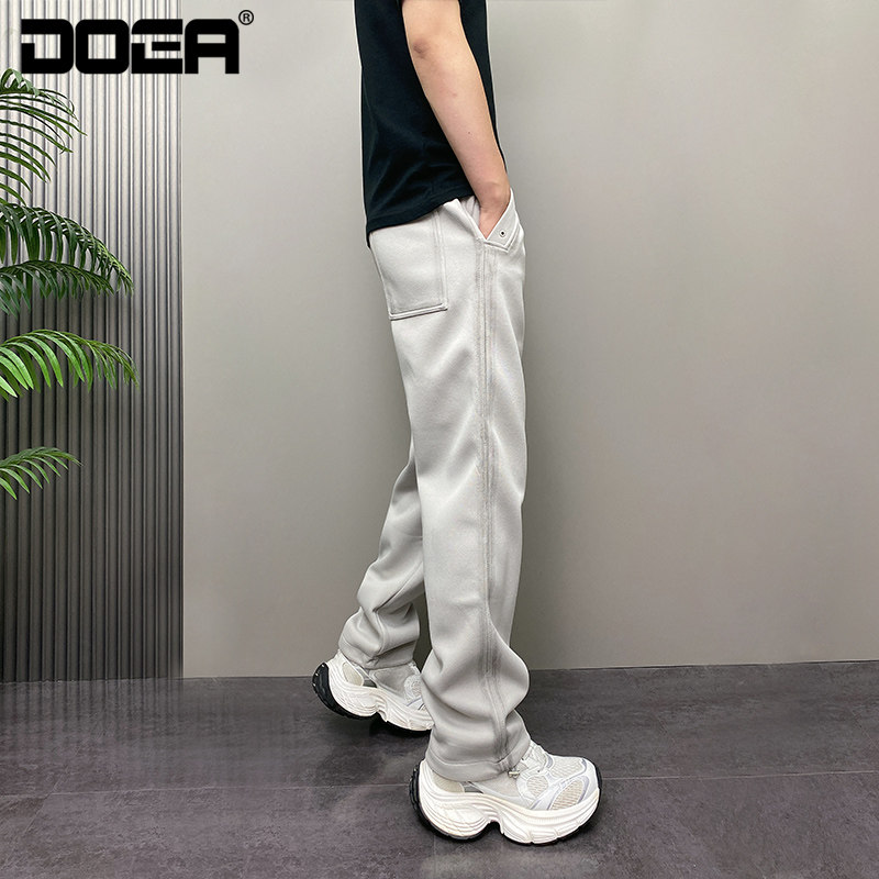 卫裤男款运动裤子秋冬新款潮牌痞帅弯刀裤2025百搭时尚宽松休闲裤,淘宝优惠券,粉丝福利购,淘宝优惠卷