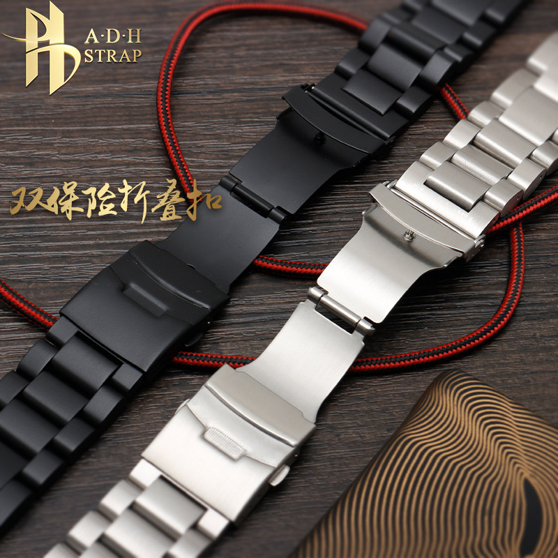 代用沛纳海pam441 111钢带男手表带 adh手表国产腕表