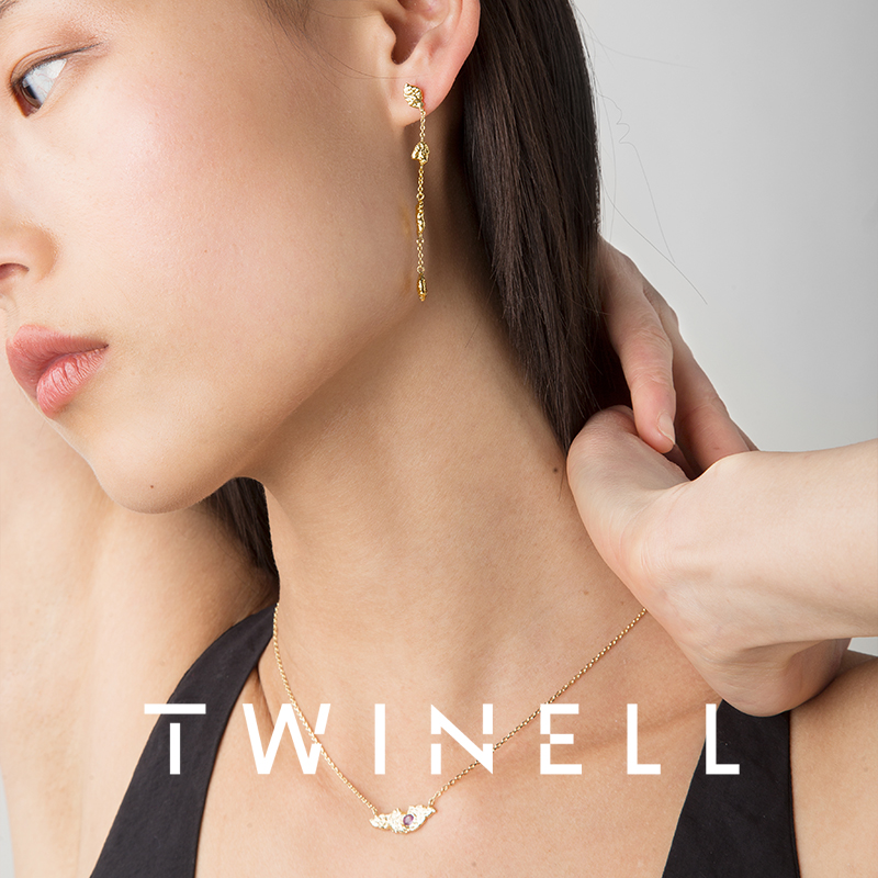 Twinell耳钉 陨石系列时尚AB款不对称耳饰ins风小众设计轻奢女 - 图1