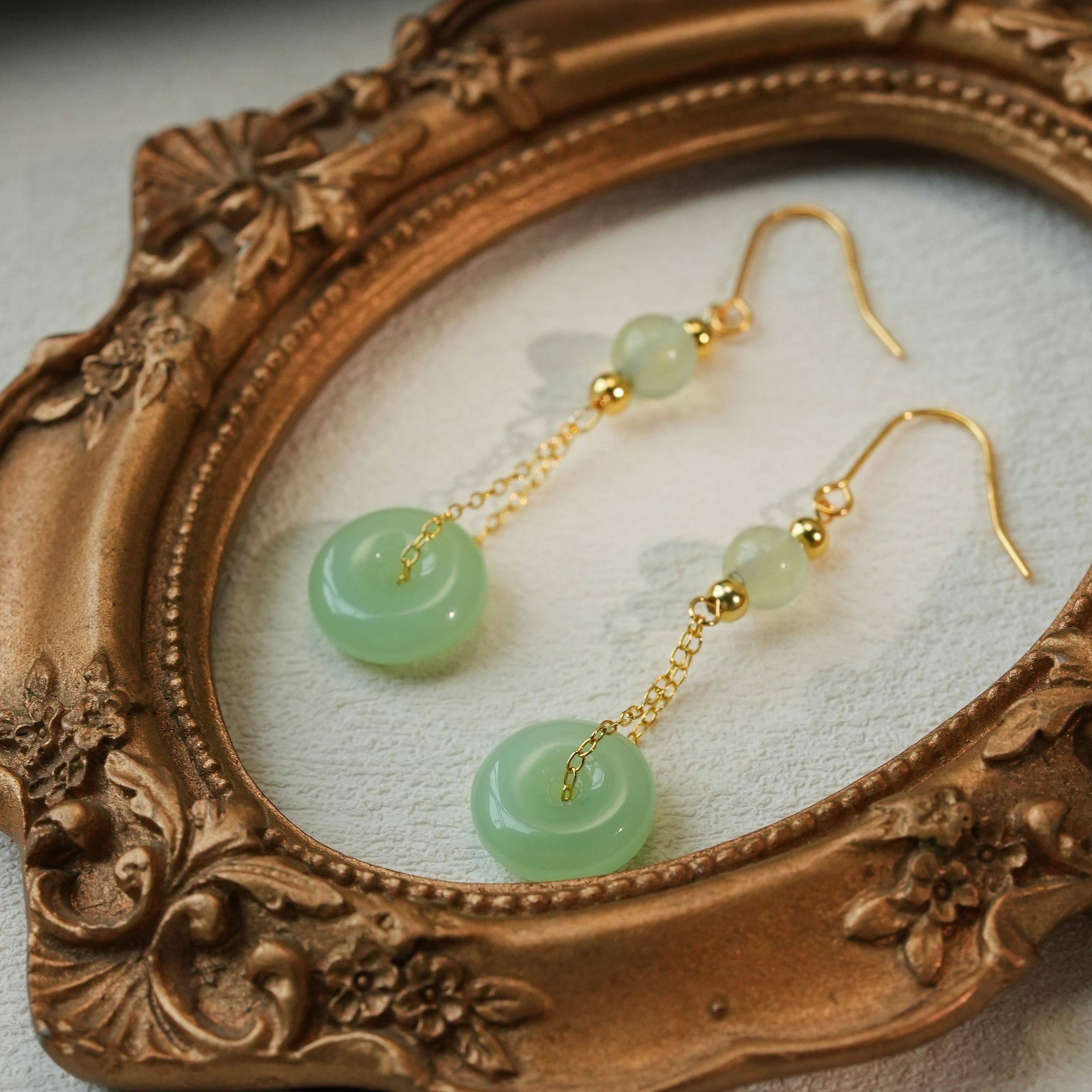 新中式平安扣流苏银耳钩复古民族古风旗袍耳坠,淘宝优惠券,粉丝福利购,淘宝优惠卷