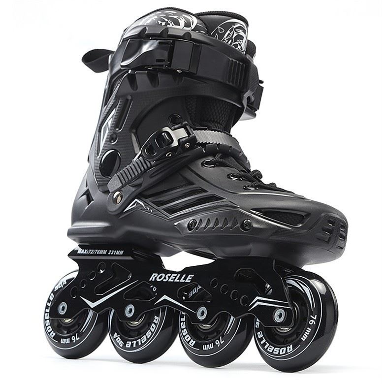 特大码固定码成年男轮滑鞋成人平花溜冰鞋旱冰鞋48 47 46 45 - 图0