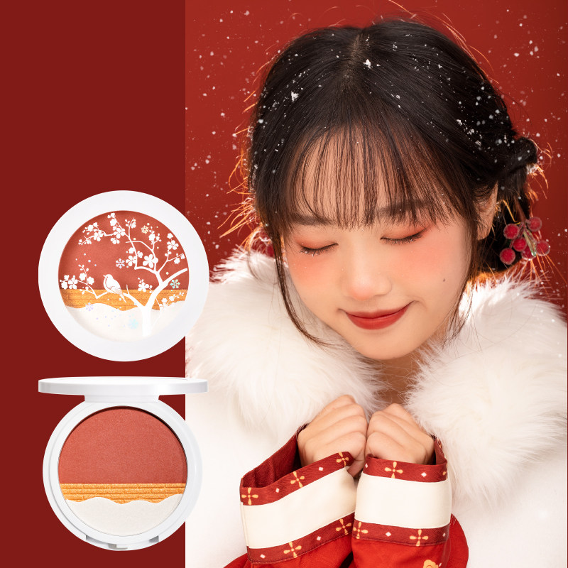 和玺故宫的雪腮红眼影套装生日口红 和玺化妆品彩妆套装
