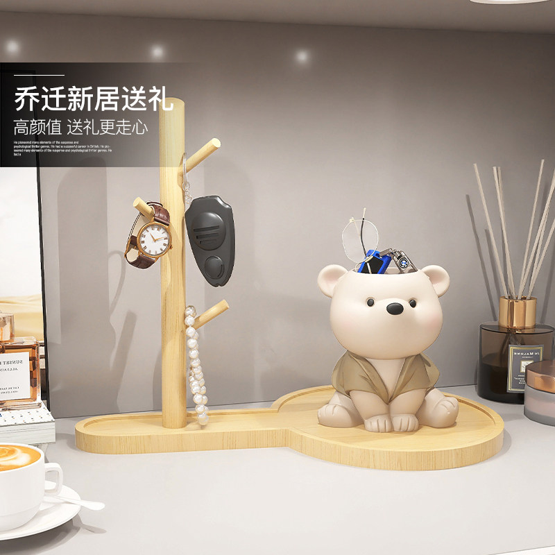 狮子治愈系小摆件鞋柜玄关钥匙收纳家居饰品酒柜客厅茶几乔迁礼物,淘宝优惠券,粉丝福利购,淘宝优惠卷