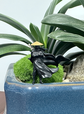 江湖故人古风侠客小摆件假山水鱼缸微景观盆景造景树脂微缩小人物