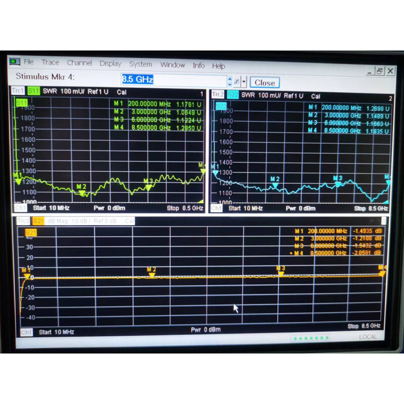 二手 SW2-002085 0.2-8.5GHz 200-8500MHz SPDT 射频PIN电子开关 - 图2