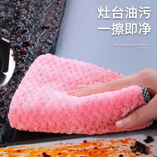 家用厨房用品吸水抹布洗碗布巾擦桌子刷擦碗的专用布家务清洁神器 - 图0