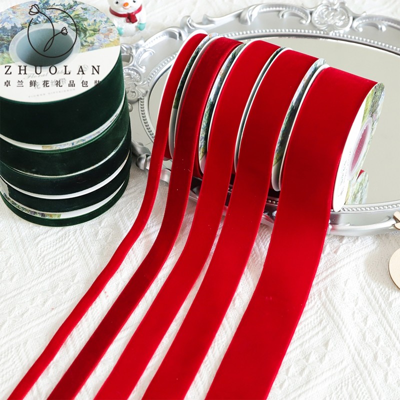 2025圣诞节新品天鹅绒植绒丝带圣诞树蝴蝶结绑带氛围装饰diy材料,淘宝优惠券,粉丝福利购,淘宝优惠卷