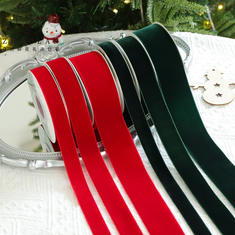 2025圣诞节新品天鹅绒植绒丝带圣诞树蝴蝶结绑带氛围装饰diy材料,淘宝优惠券,粉丝福利购,淘宝优惠卷