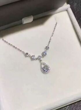 新款轻奢清冷精致超闪百搭锁骨链