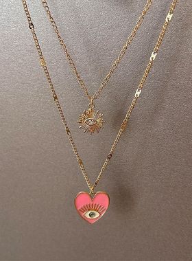 vintage古著 Devil's Eye 爱心恶魔之眼三条