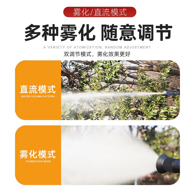 新式农用打药喷枪汽油打药机高压雾化喷枪台湾款果树园喷雾枪喷头 - 图2