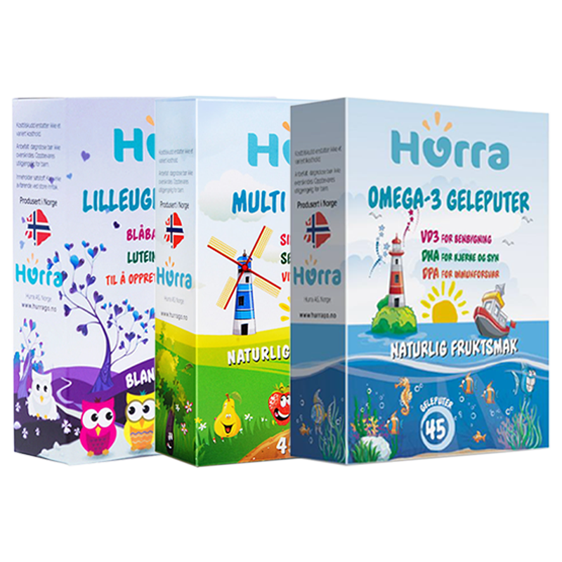 hurra挪威进口儿童dha果冻维生素 Hurra海外鱼油/深海鱼油
