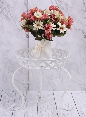 欧式铁艺金属花架装饰用品绿萝架虎皮兰家居花盆花桶花店婚庆摆件