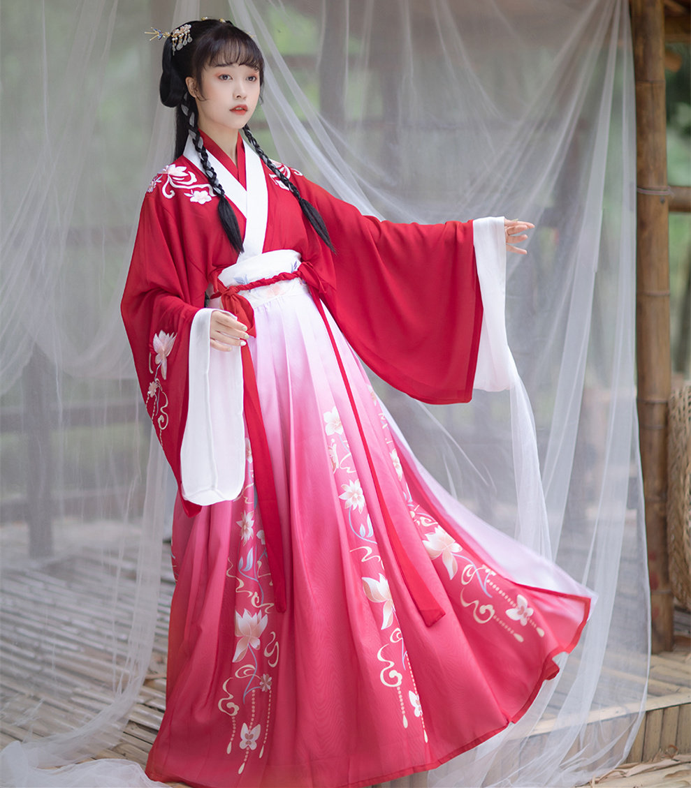 帛之素【爱莲说】原创正品夏季汉服 帛之素汉服