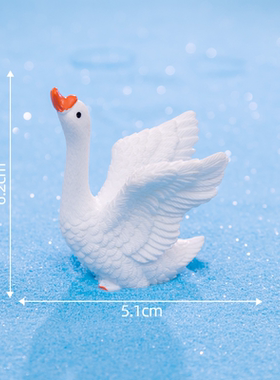 创意树脂多肉微景观摆件情侣天鹅动物盆景小摆件DIY礼品装饰