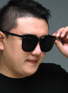 gm圆脸胖子开车专用男士太阳镜