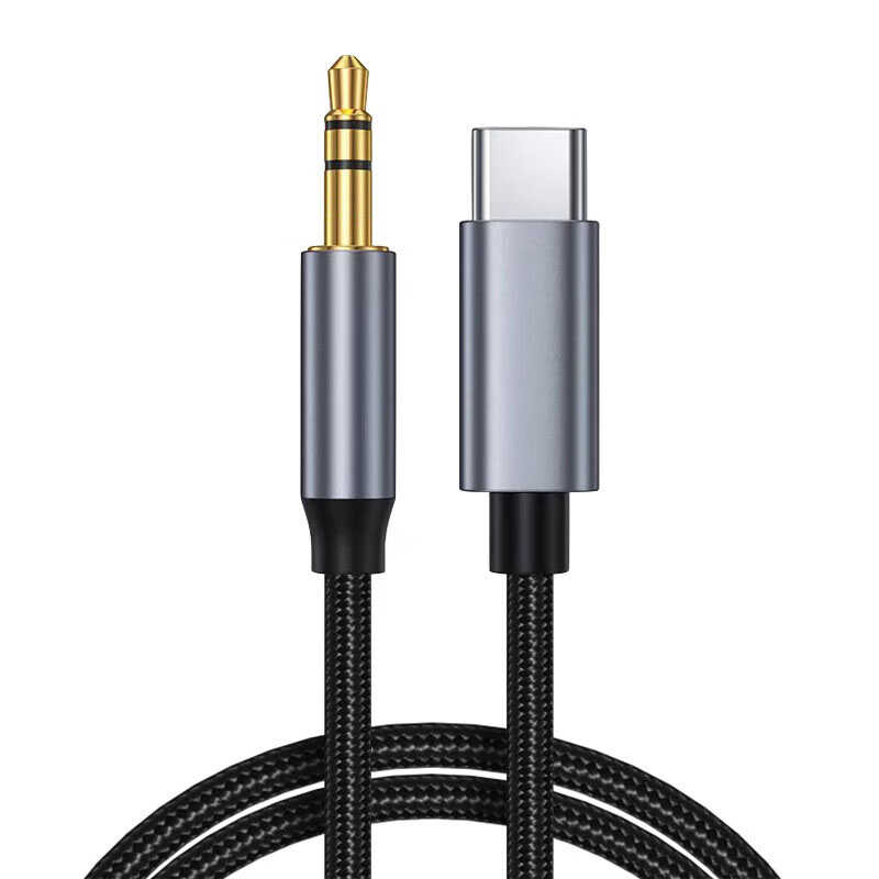 适用华为Mate60 mate60pro手机连汽车音箱aux放歌转接线Typec转3.5mm接口连接线华为Pura70车载AUX音响音频线