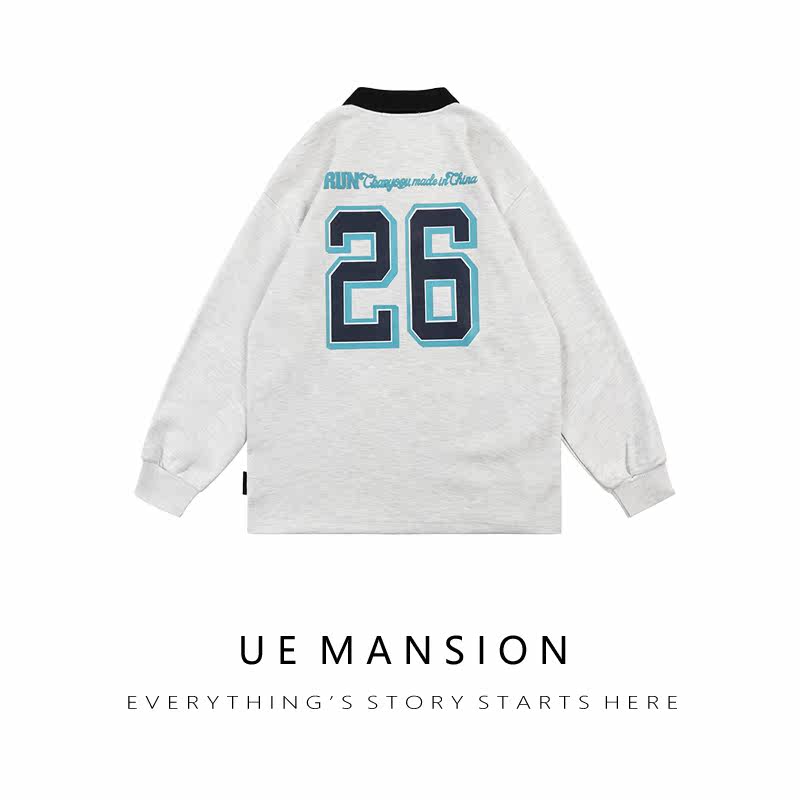 国潮牌美式街头字母印花新款卫衣 uemansion卫衣