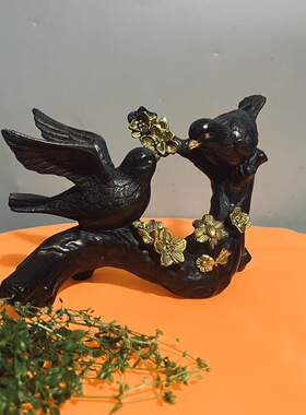 古玩仿古做旧工艺品黄铜喜上眉梢摆件客厅工艺品家居装饰创意礼品