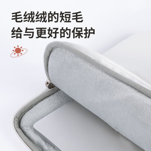 高级感笔记本电脑包郁金香小花手提包华为内胆包防水适用苹果Pro13.3轻薄本保护套ipad平板11收纳包10寸便携 - 图1