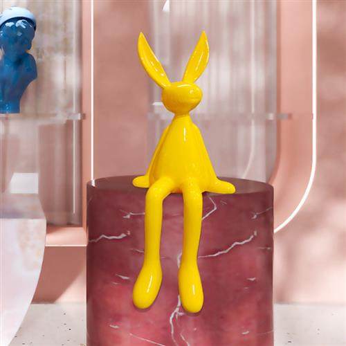 玻璃钢卡通雕塑样板间可爱动物装饰品创意公仔大号白兔子摆件坐姿,淘宝优惠券,粉丝福利购,淘宝优惠卷